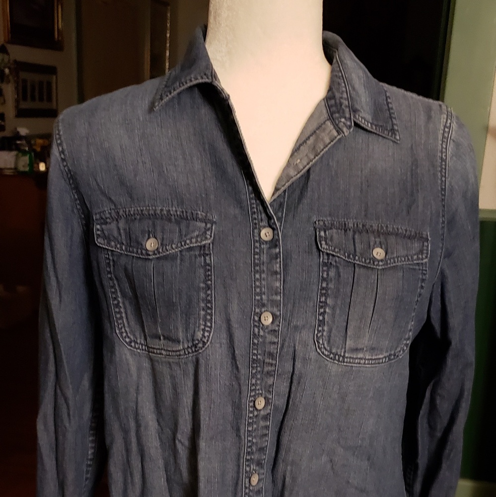 Denim long sleeve shirt